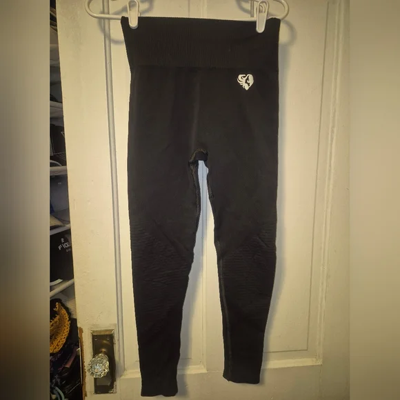 Womens Beat Power Seamless Leggings BLACK Small - Picture 2 of 5